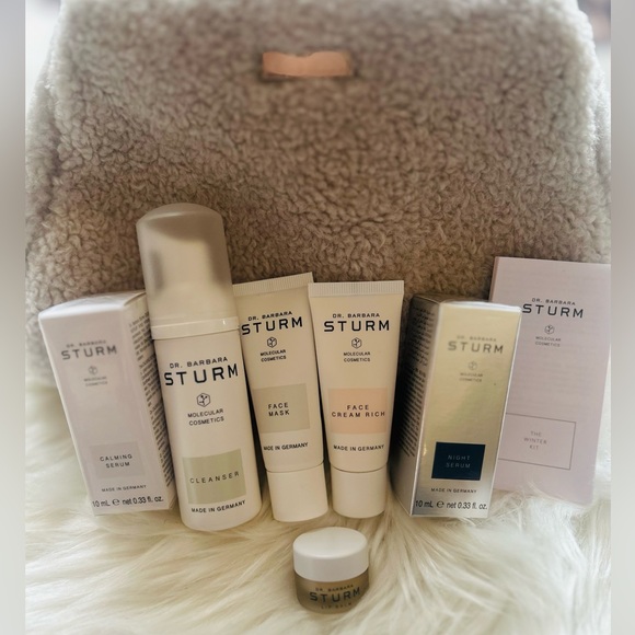 Dr Barbara Strum 6pc Winter Skin Care Gift Set $625 Serum Cleaner Mask Cream Lip - Picture 7 of 9